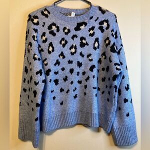 Nine West Cheetah Print Sweater, New Women's Size Petite Large